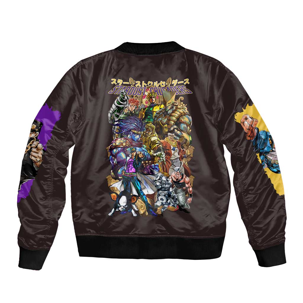 Stardust Crusaders Jojo’s Bizarre Adventure Bomber Jacket Japan Anime Style - The Mazicc