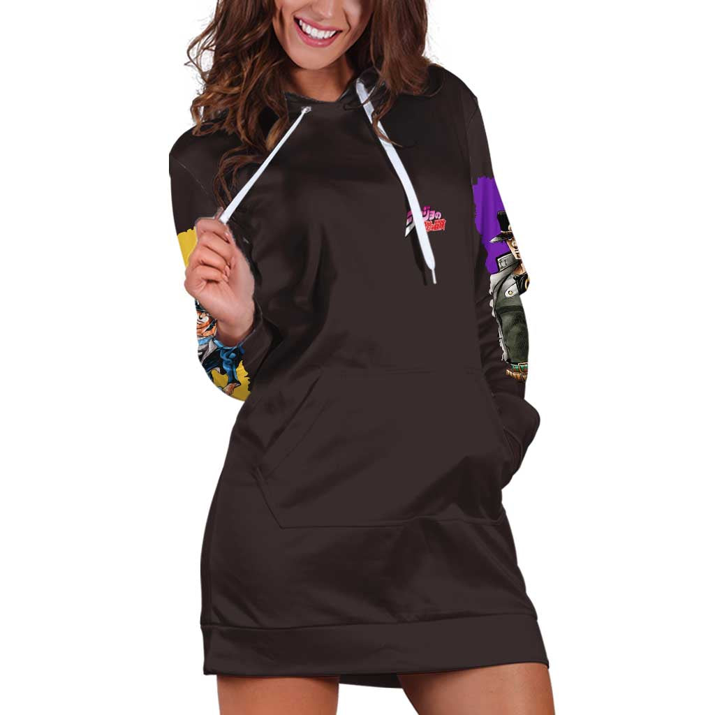 Stardust Crusaders Jojo’s Bizarre Adventure Hoodie Dress Japan Anime Style - The Mazicc