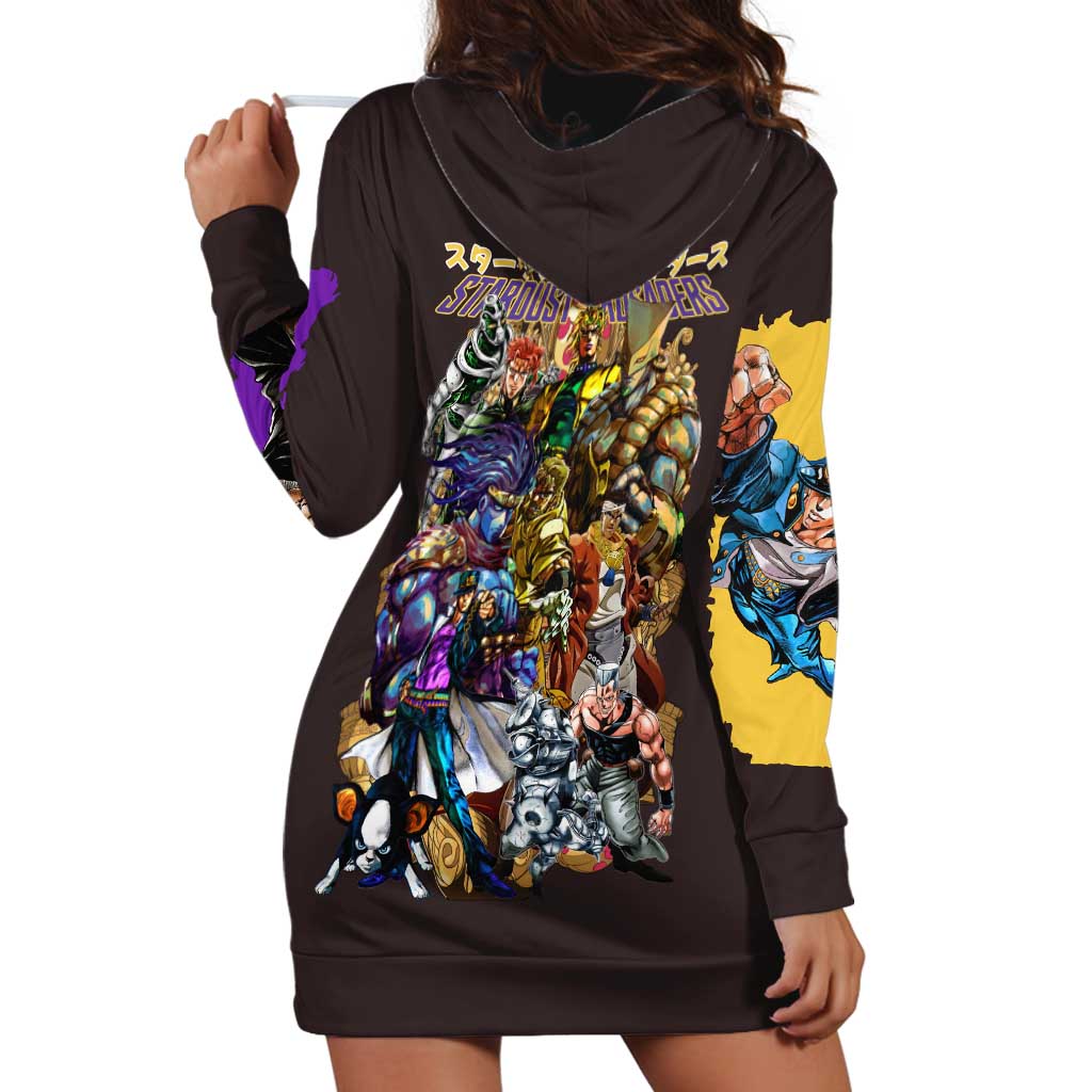 Stardust Crusaders Jojo’s Bizarre Adventure Hoodie Dress Japan Anime Style - The Mazicc