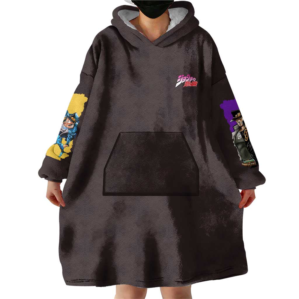 Stardust Crusaders Jojo’s Bizarre Adventure Wearable Blanket Hoodie Japan Anime Style - The Mazicc