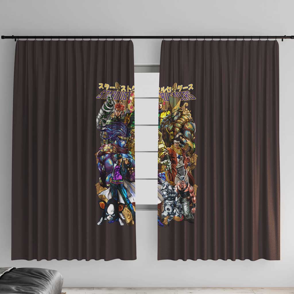 Stardust Crusaders Jojo’s Bizarre Adventure Window Curtain Japan Anime Style - The Mazicc