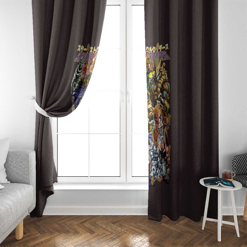 Stardust Crusaders Jojo’s Bizarre Adventure Window Curtain Japan Anime Style - The Mazicc