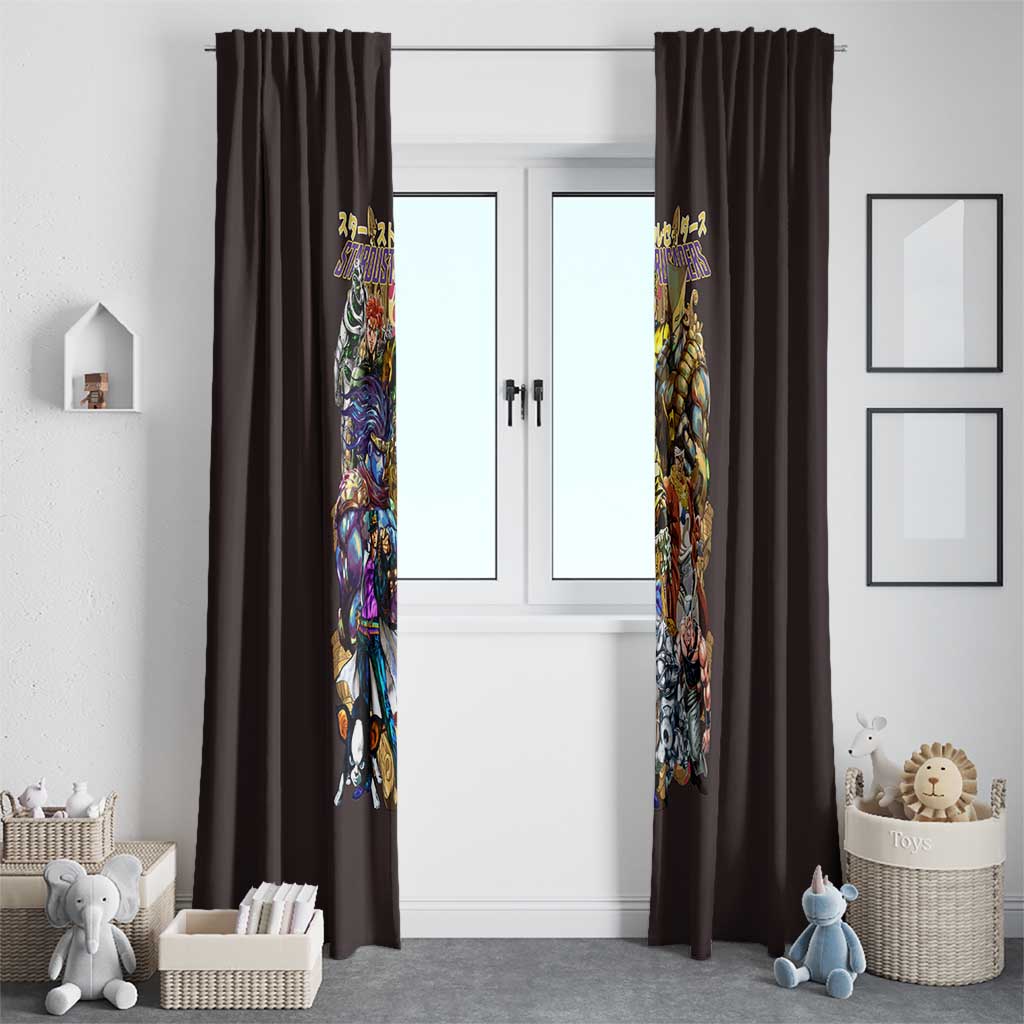 Stardust Crusaders Jojo’s Bizarre Adventure Window Curtain Japan Anime Style - The Mazicc
