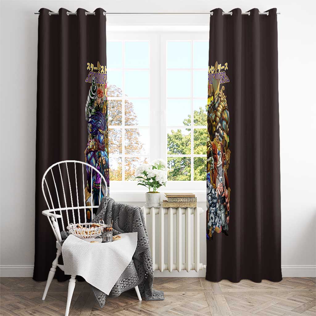 Stardust Crusaders Jojo’s Bizarre Adventure Window Curtain Japan Anime Style - The Mazicc