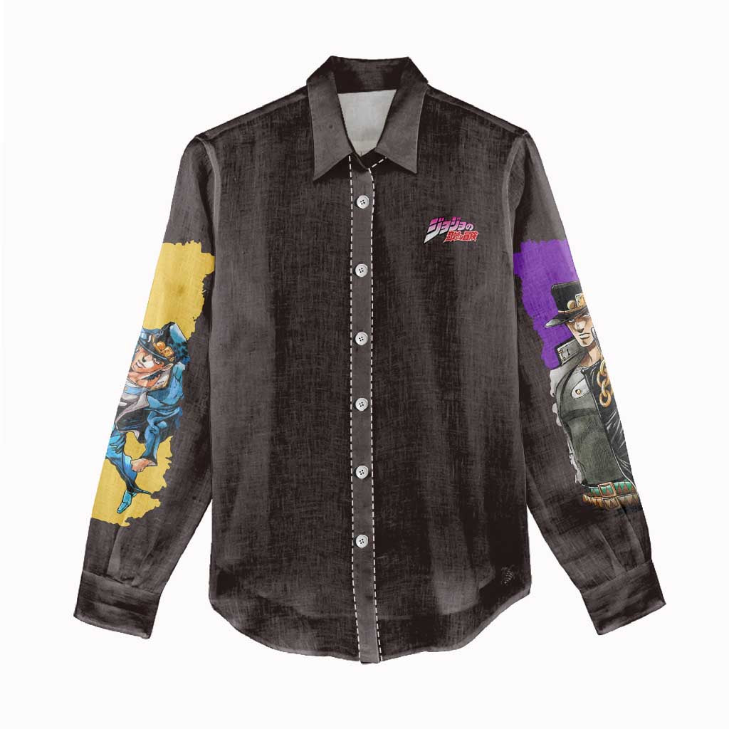 Stardust Crusaders Jojo’s Bizarre Adventure Women Casual Shirt Japan Anime Style - The Mazicc