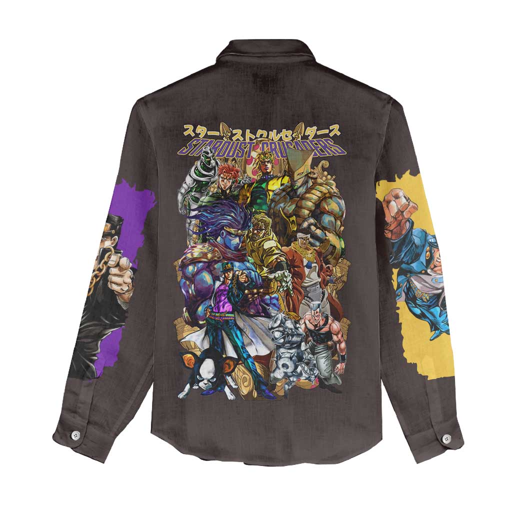 Stardust Crusaders Jojo’s Bizarre Adventure Women Casual Shirt Japan Anime Style - The Mazicc