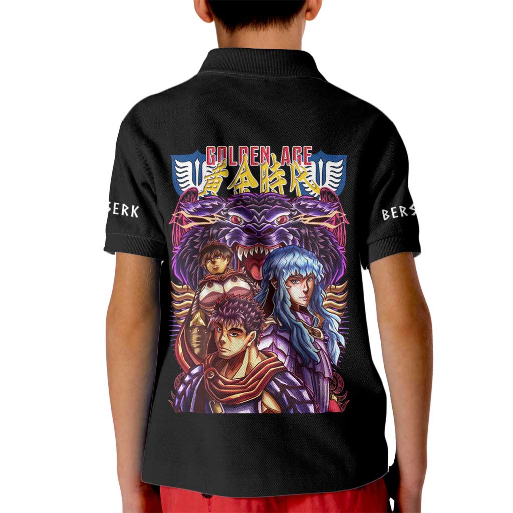 Golden Age Berserk Kid Polo Shirt Japan Anime Style - The Mazicc