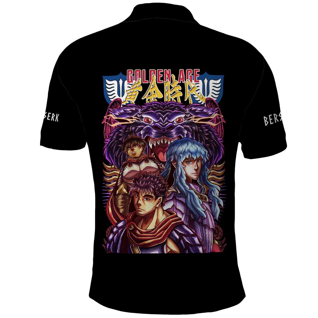 Golden Age Berserk Polo Shirt Japan Anime Style - The Mazicc