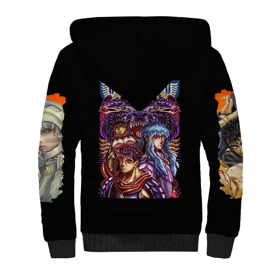 Golden Age Berserk Sherpa Hoodie Japan Anime Style - The Mazicc