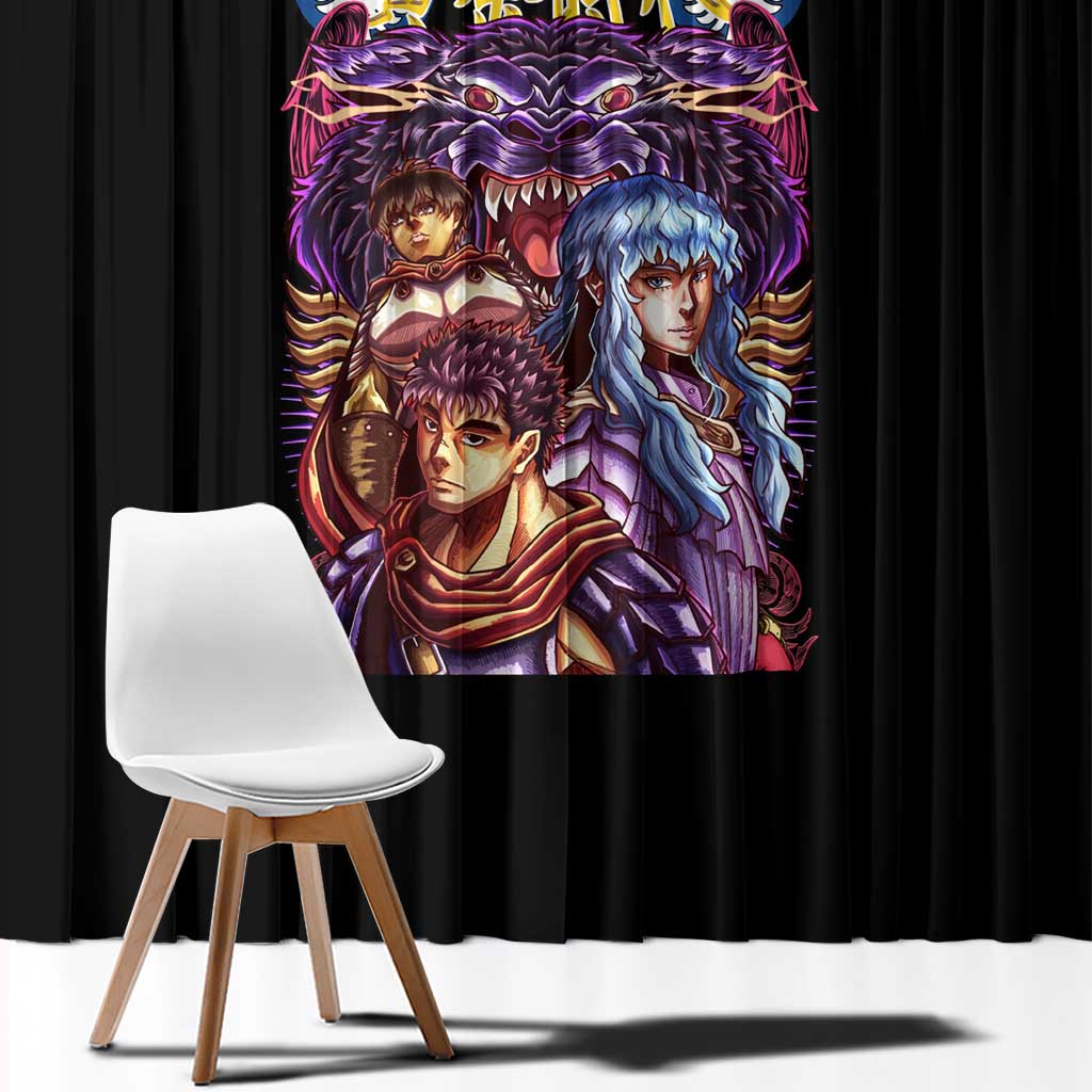 Golden Age Berserk Window Curtain Japan Anime Style - The Mazicc