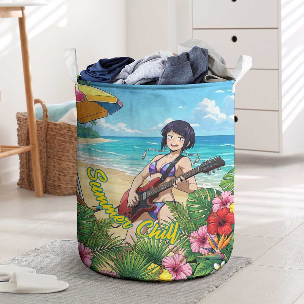 Kyoka Jiro Summer Chill Laundry Basket Tropical Anime Rock Vibes