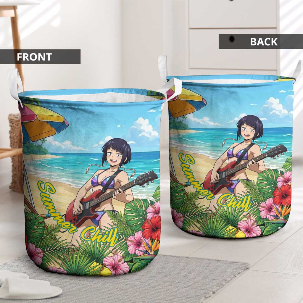 Kyoka Jiro Summer Chill Laundry Basket Tropical Anime Rock Vibes