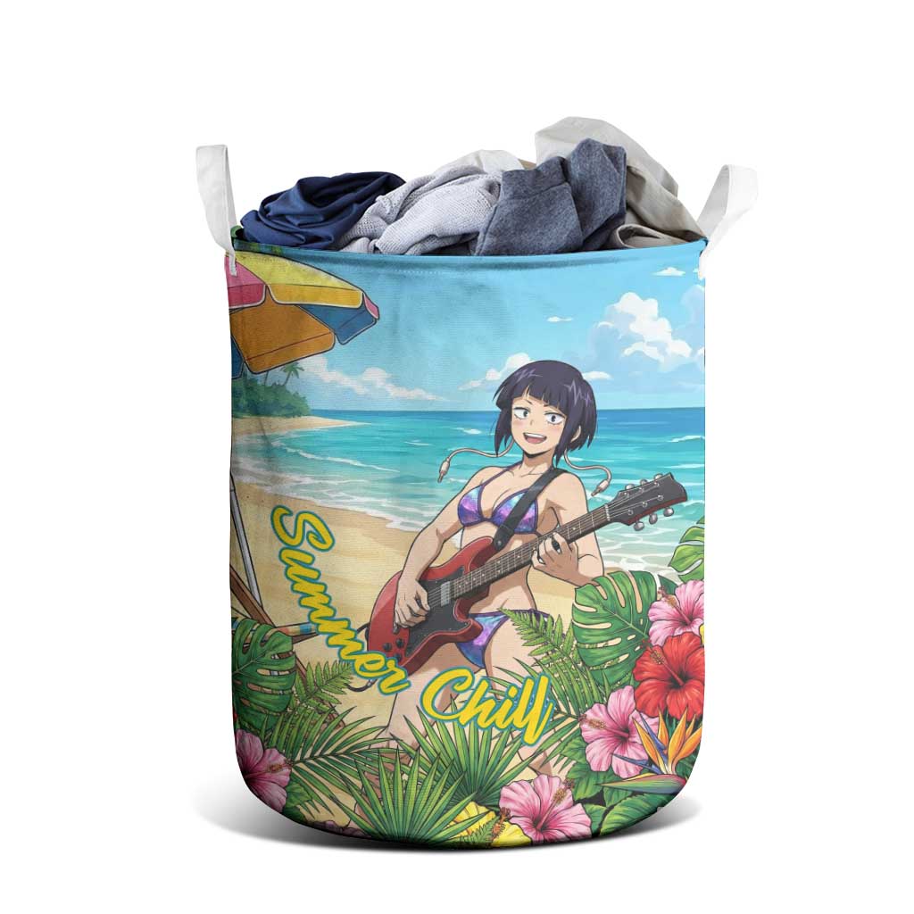 Kyoka Jiro Summer Chill Laundry Basket Tropical Anime Rock Vibes