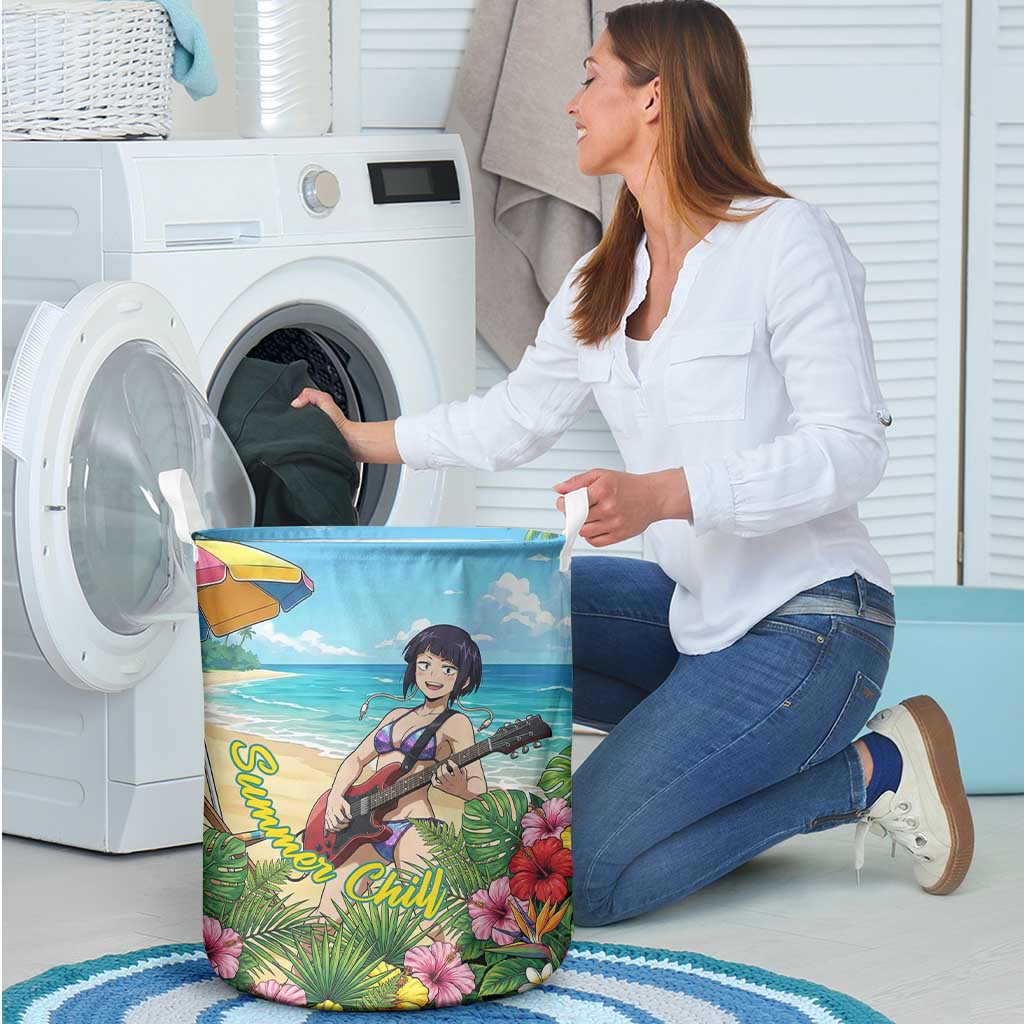 Kyoka Jiro Summer Chill Laundry Basket Tropical Anime Rock Vibes
