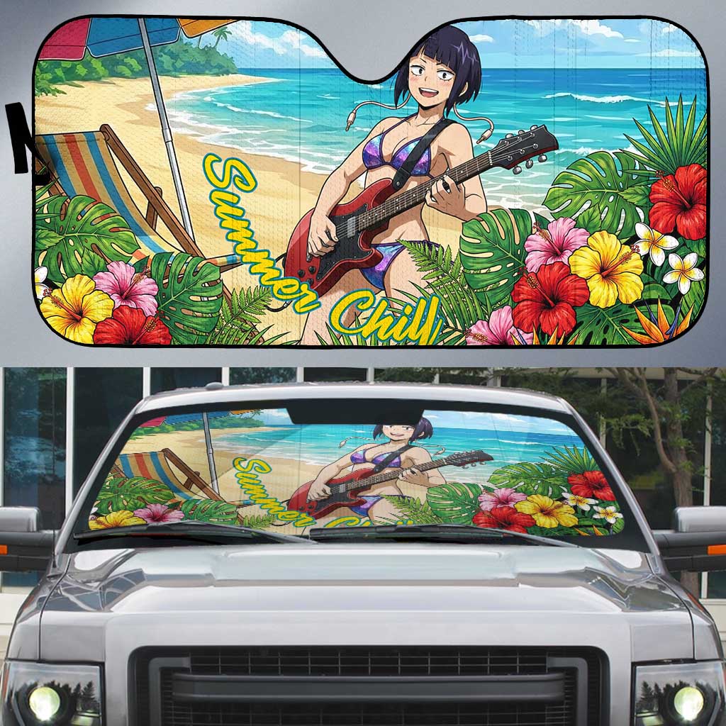Kyoka Jiro Summer Chill Auto Sun Shade Tropical Anime Rock Vibes