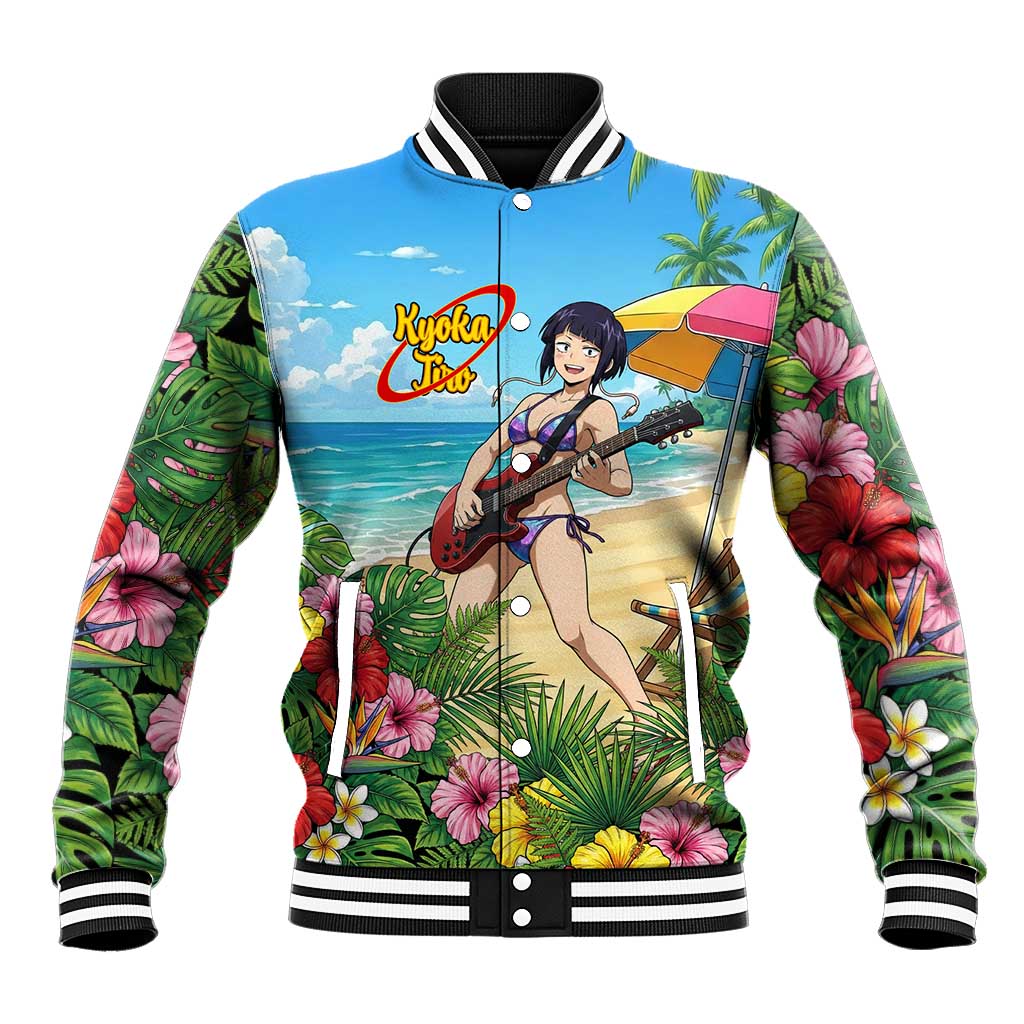 Kyoka Jiro Summer Chill Baseball Jacket Tropical Anime Rock Vibes