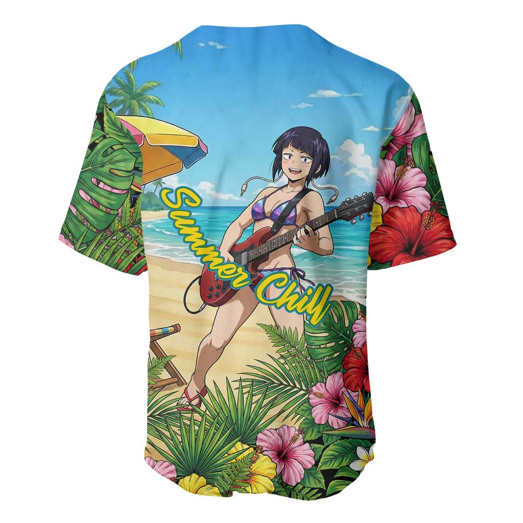 Kyoka Jiro Summer Chill Baseball Jersey Tropical Anime Rock Vibes