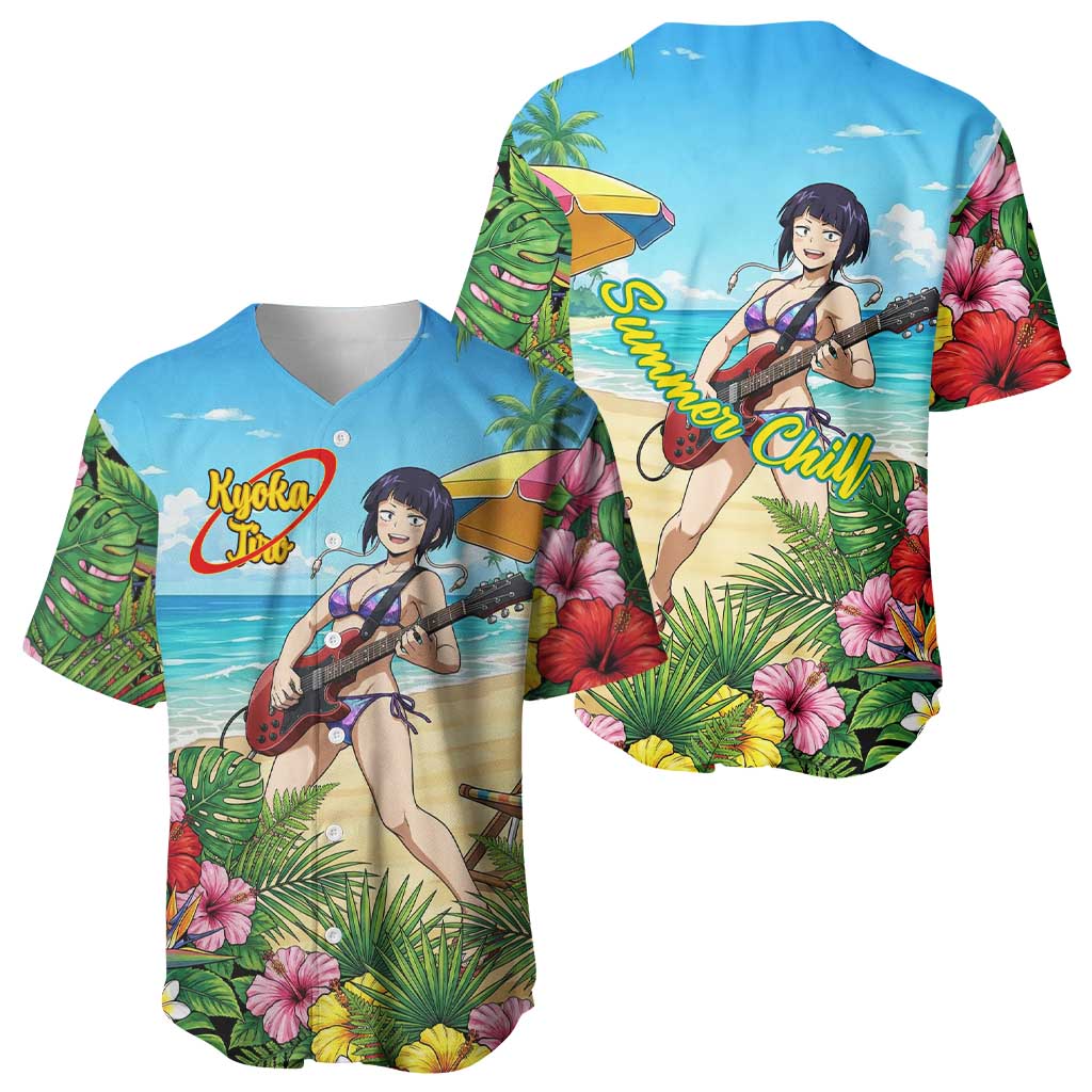 Kyoka Jiro Summer Chill Baseball Jersey Tropical Anime Rock Vibes