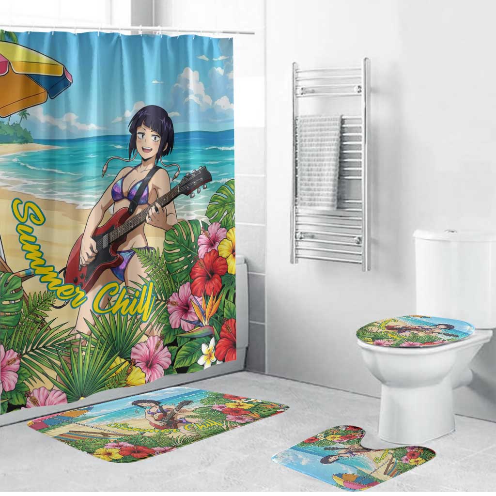 Kyoka Jiro Summer Chill Bathroom Set Tropical Anime Rock Vibes