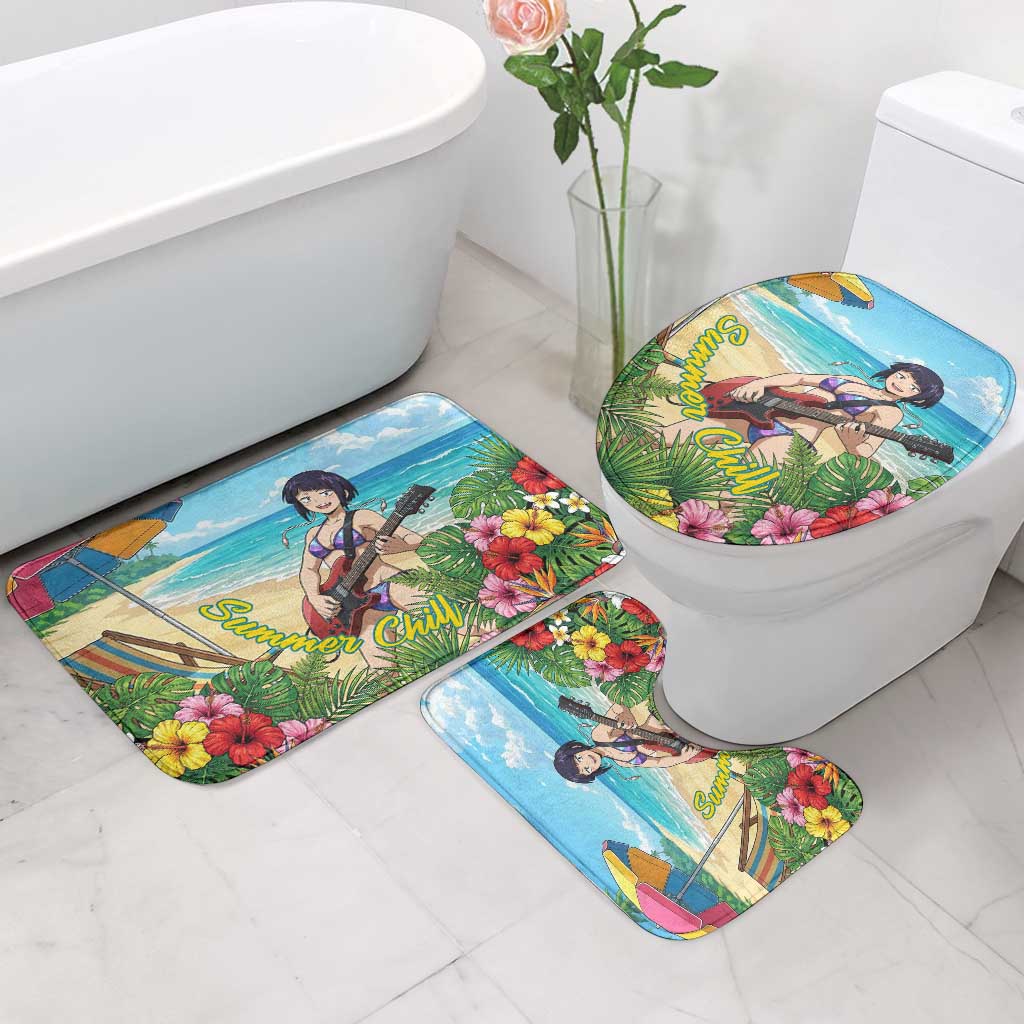 Kyoka Jiro Summer Chill Bathroom Set Tropical Anime Rock Vibes