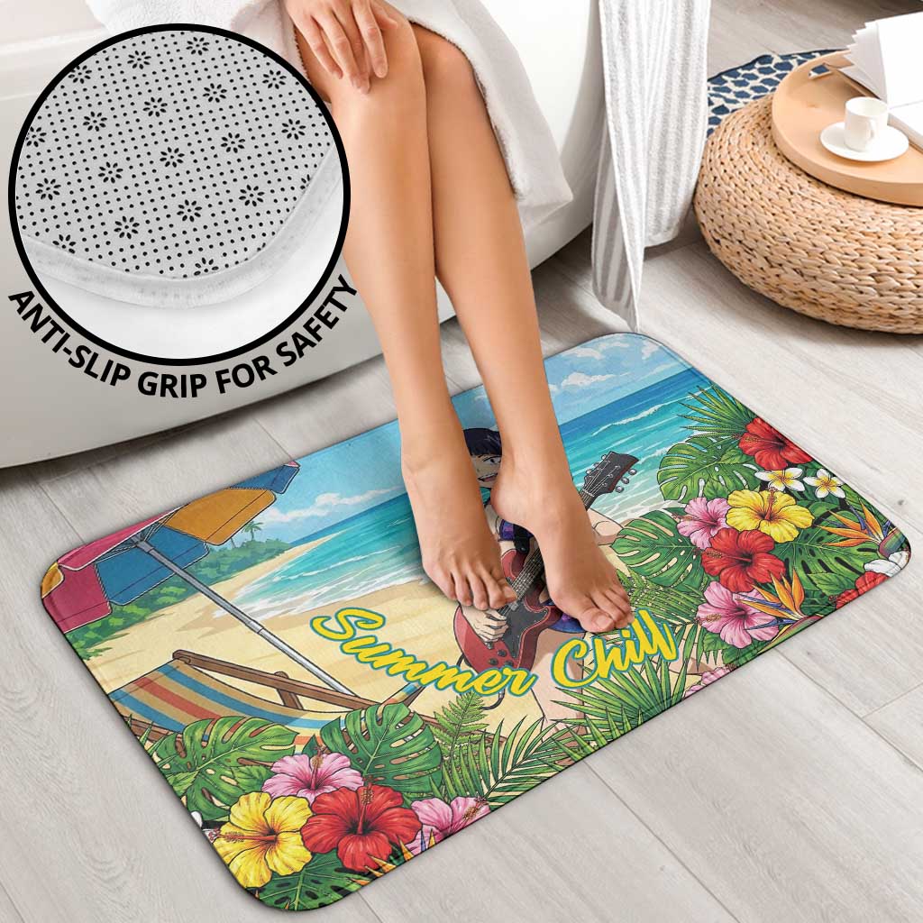 Kyoka Jiro Summer Chill Bathroom Set Tropical Anime Rock Vibes