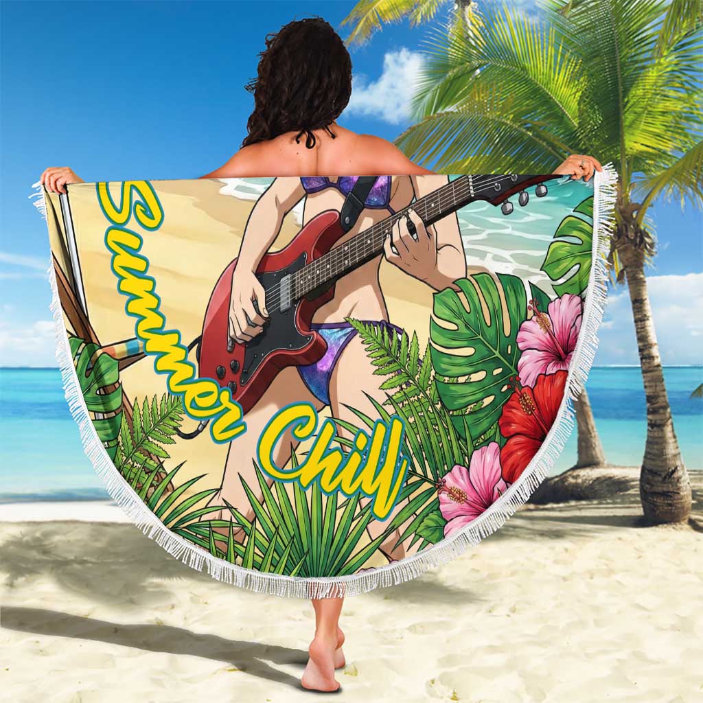Kyoka Jiro Summer Chill Beach Blanket Tropical Anime Rock Vibes