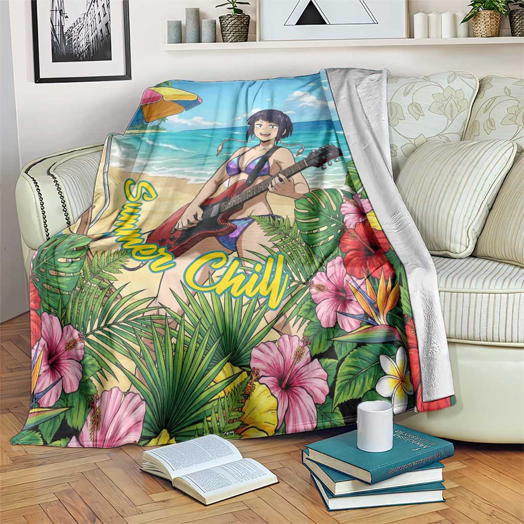 Kyoka Jiro Summer Chill Blanket Tropical Anime Rock Vibes