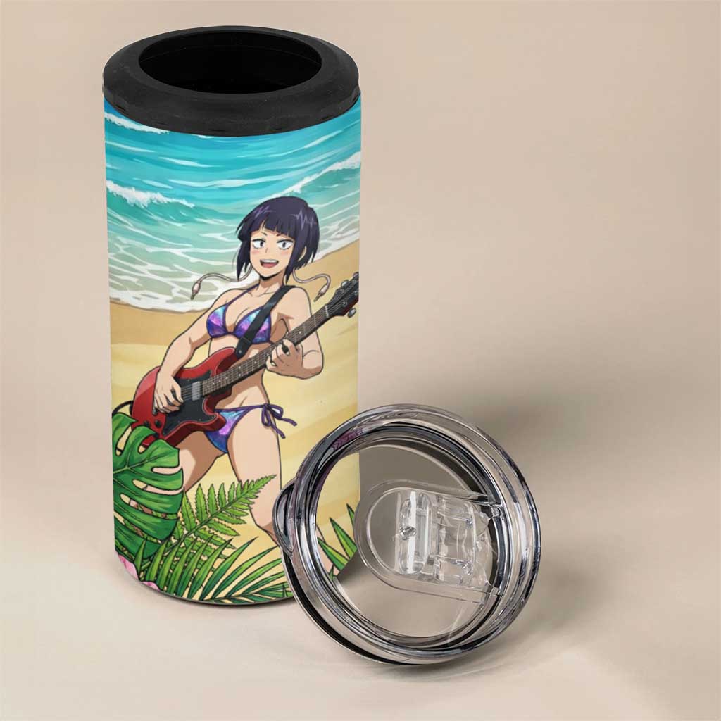 Kyoka Jiro Summer Chill 4 in 1 Can Cooler Tumbler Tropical Anime Rock Vibes