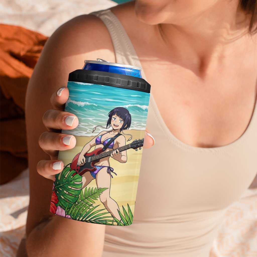 Kyoka Jiro Summer Chill 4 in 1 Can Cooler Tumbler Tropical Anime Rock Vibes
