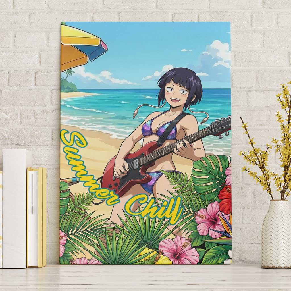 Kyoka Jiro Summer Chill Canvas Wall Art Tropical Anime Rock Vibes