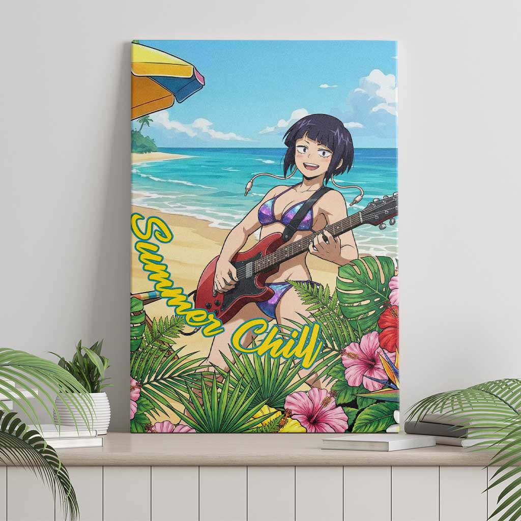Kyoka Jiro Summer Chill Canvas Wall Art Tropical Anime Rock Vibes