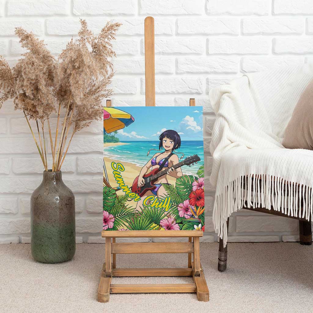 Kyoka Jiro Summer Chill Canvas Wall Art Tropical Anime Rock Vibes
