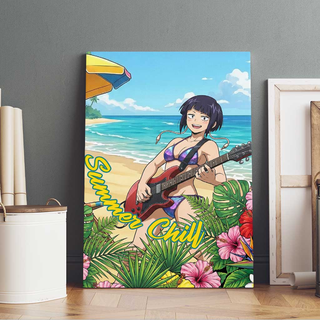Kyoka Jiro Summer Chill Canvas Wall Art Tropical Anime Rock Vibes