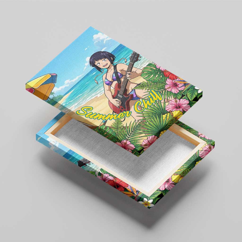 Kyoka Jiro Summer Chill Canvas Wall Art Tropical Anime Rock Vibes
