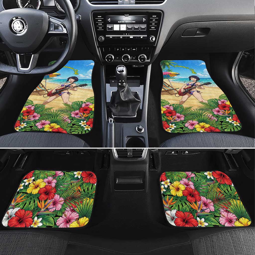 Kyoka Jiro Summer Chill Car Mats Tropical Anime Rock Vibes