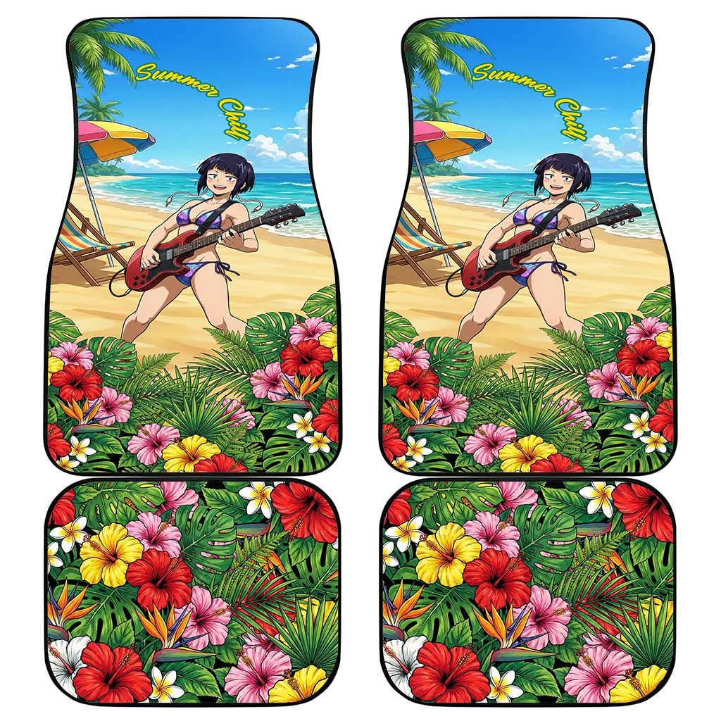 Kyoka Jiro Summer Chill Car Mats Tropical Anime Rock Vibes
