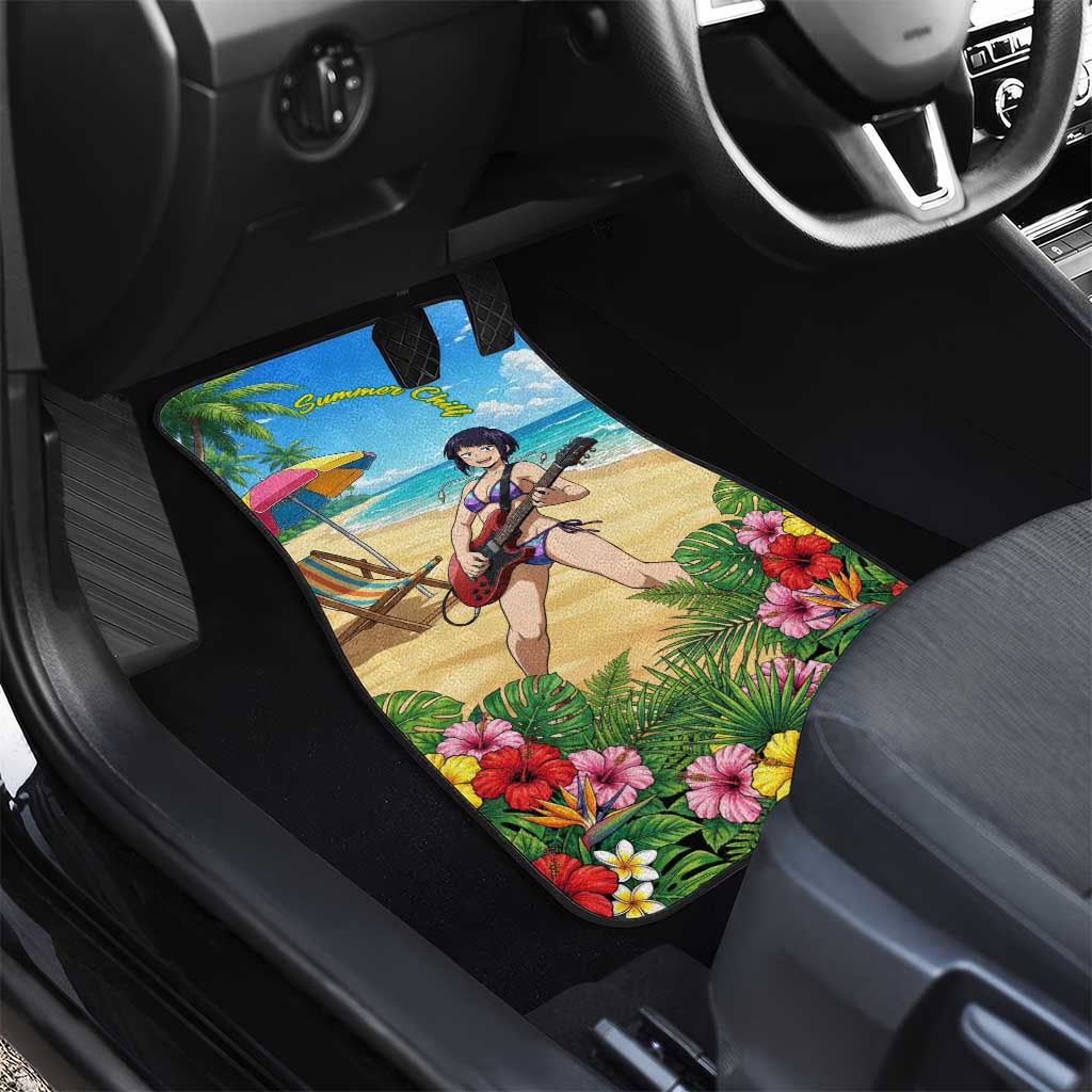 Kyoka Jiro Summer Chill Car Mats Tropical Anime Rock Vibes