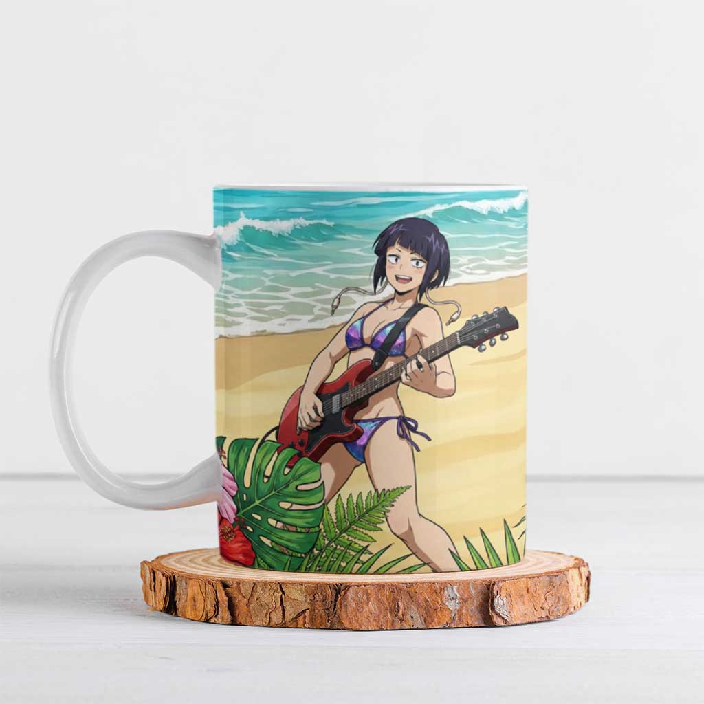 Kyoka Jiro Summer Chill Ceramic Mug Tropical Anime Rock Vibes