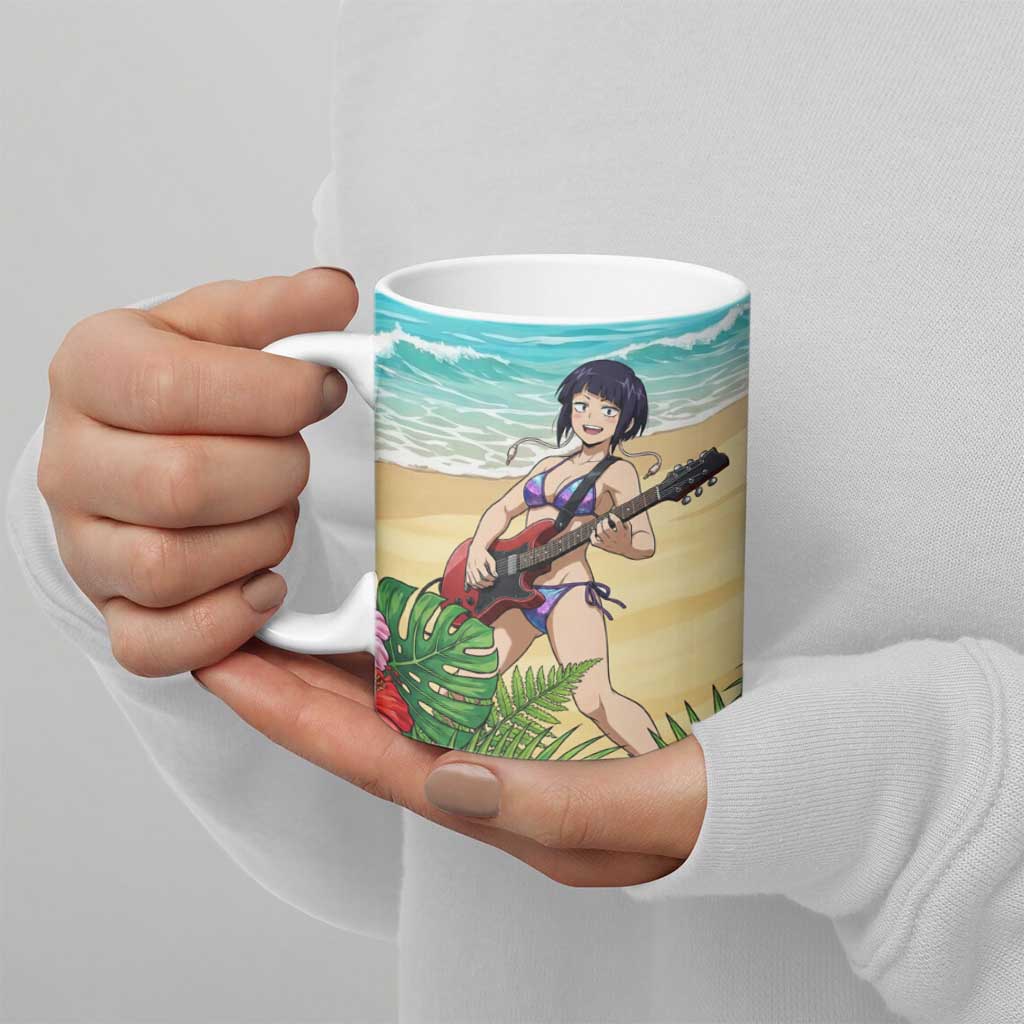 Kyoka Jiro Summer Chill Ceramic Mug Tropical Anime Rock Vibes