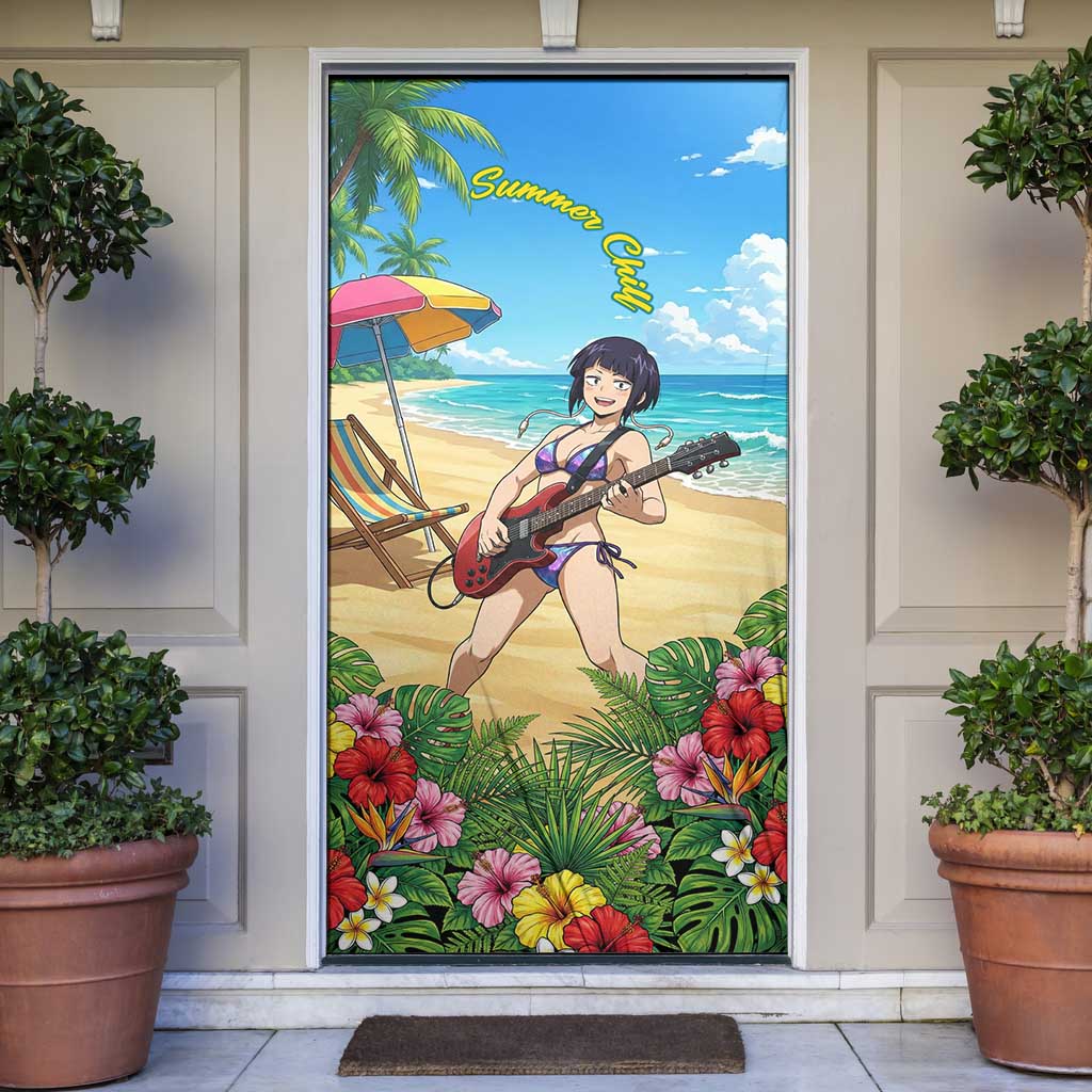 Kyoka Jiro Summer Chill Door Cover Tropical Anime Rock Vibes