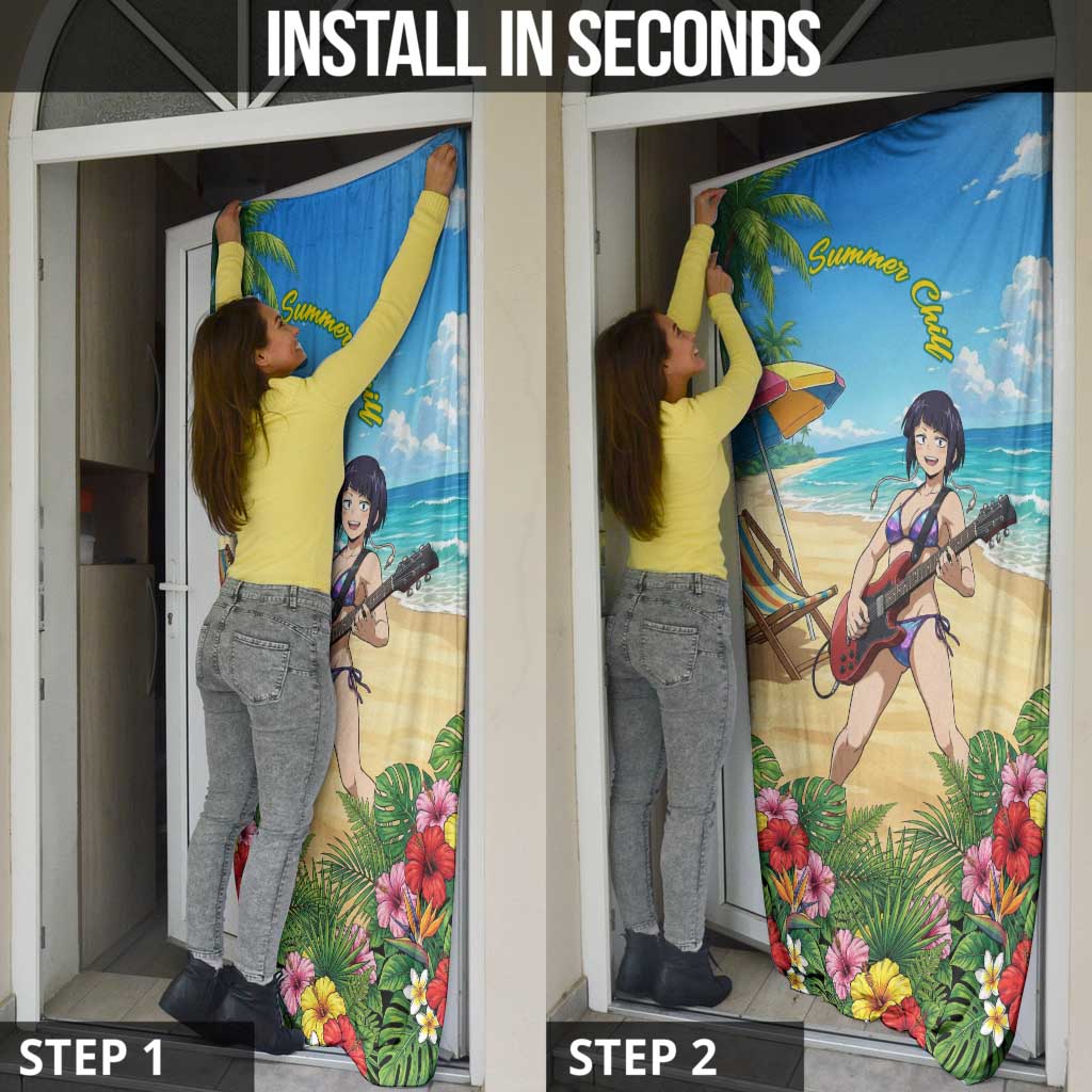 Kyoka Jiro Summer Chill Door Cover Tropical Anime Rock Vibes