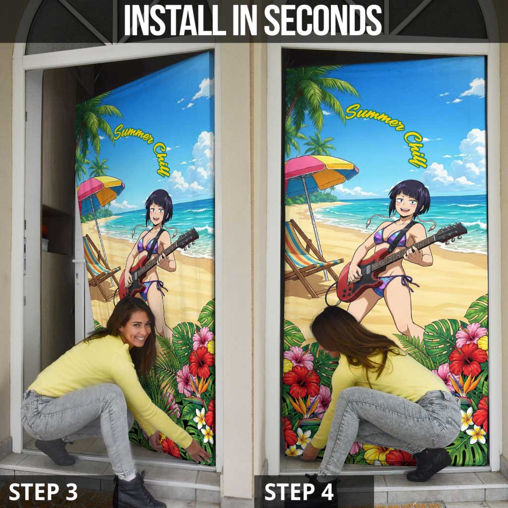 Kyoka Jiro Summer Chill Door Cover Tropical Anime Rock Vibes