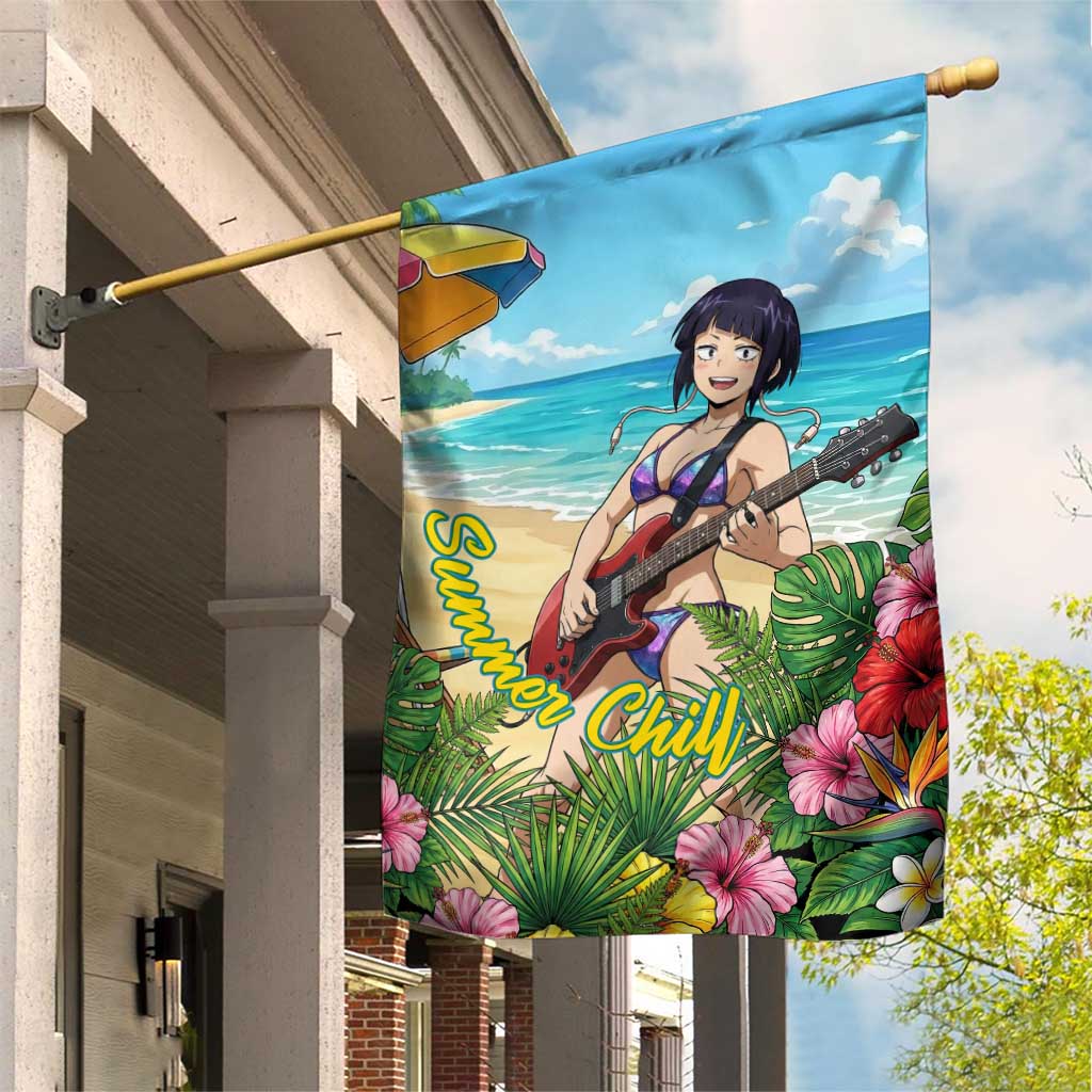 Kyoka Jiro Summer Chill Garden Flag Tropical Anime Rock Vibes