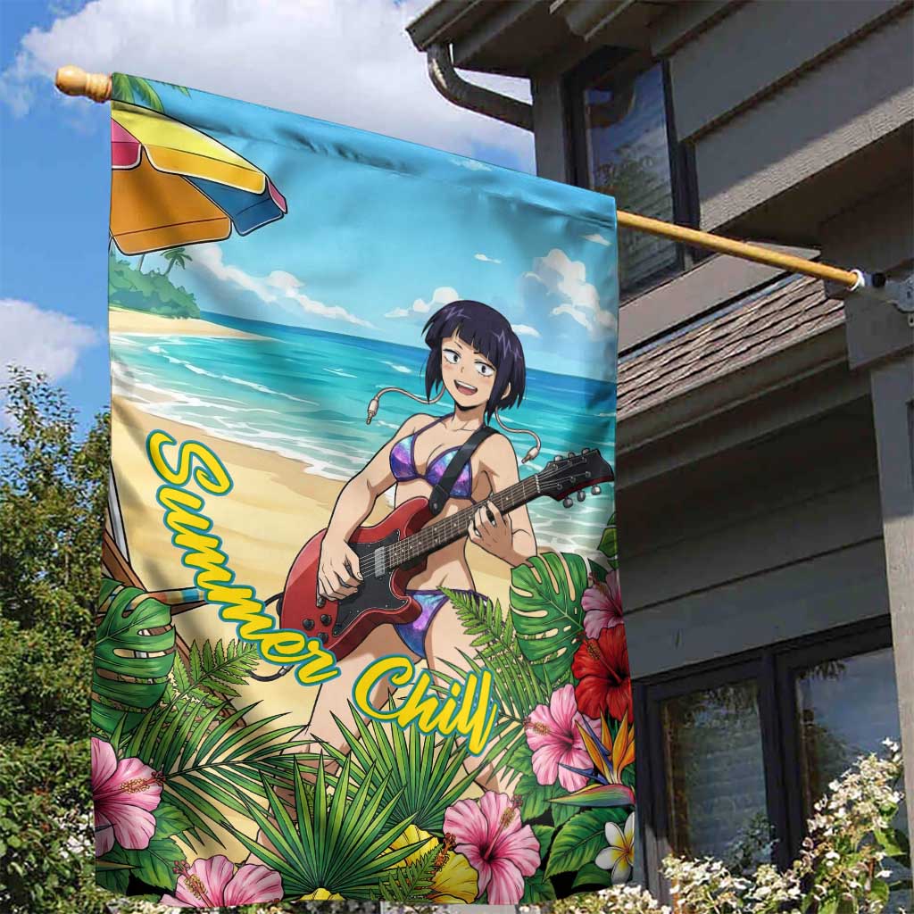 Kyoka Jiro Summer Chill Garden Flag Tropical Anime Rock Vibes