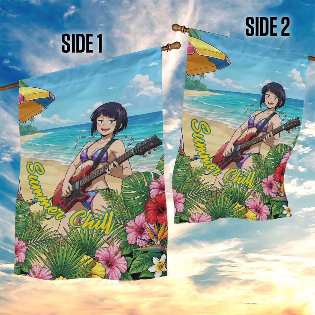 Kyoka Jiro Summer Chill Garden Flag Tropical Anime Rock Vibes