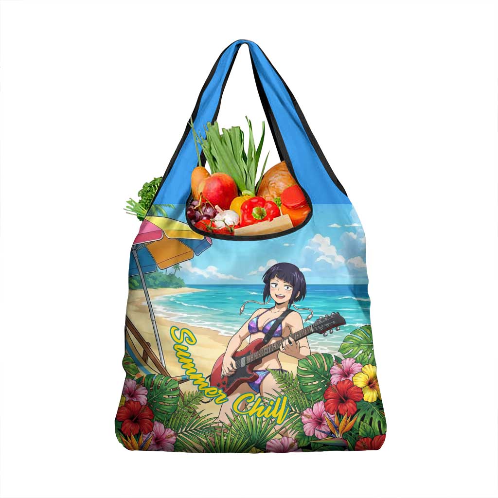 Kyoka Jiro Summer Chill Grocery Bag Tropical Anime Rock Vibes