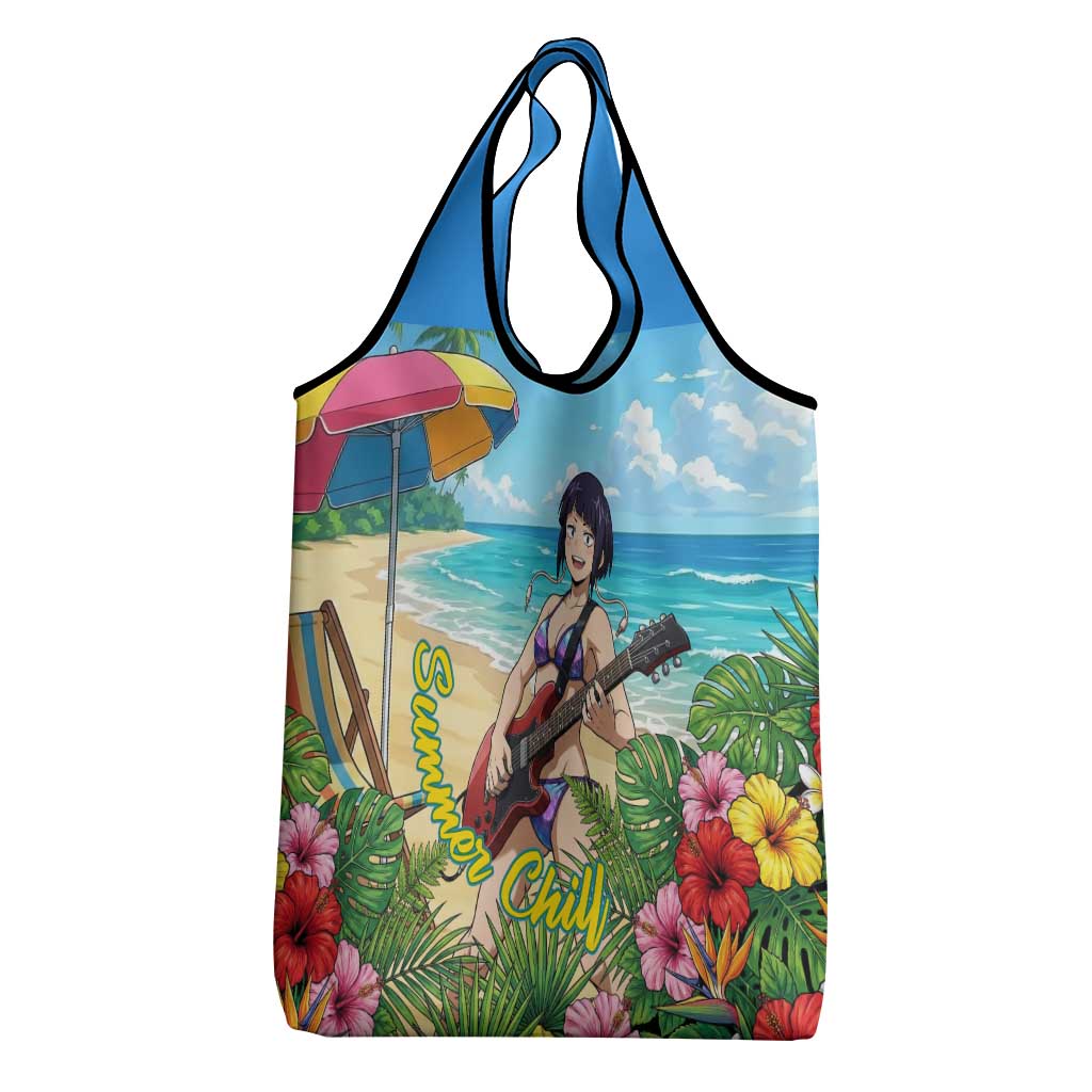 Kyoka Jiro Summer Chill Grocery Bag Tropical Anime Rock Vibes