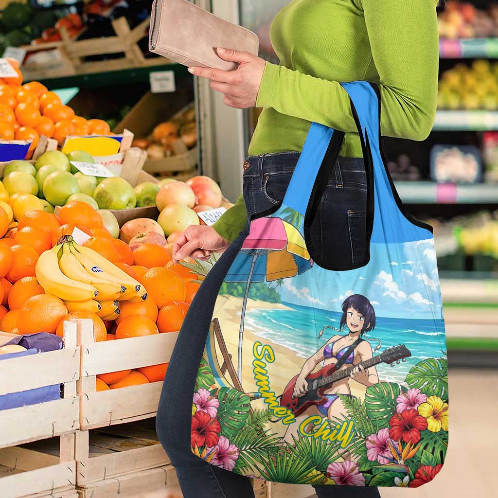Kyoka Jiro Summer Chill Grocery Bag Tropical Anime Rock Vibes