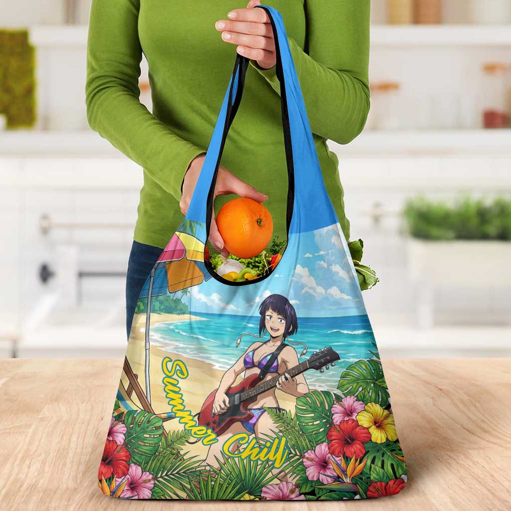 Kyoka Jiro Summer Chill Grocery Bag Tropical Anime Rock Vibes