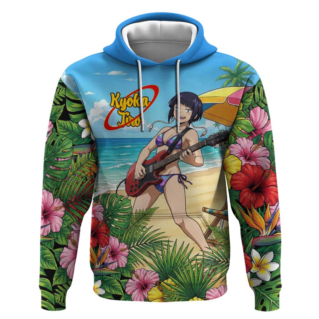 Kyoka Jiro Summer Chill Hoodie Tropical Anime Rock Vibes